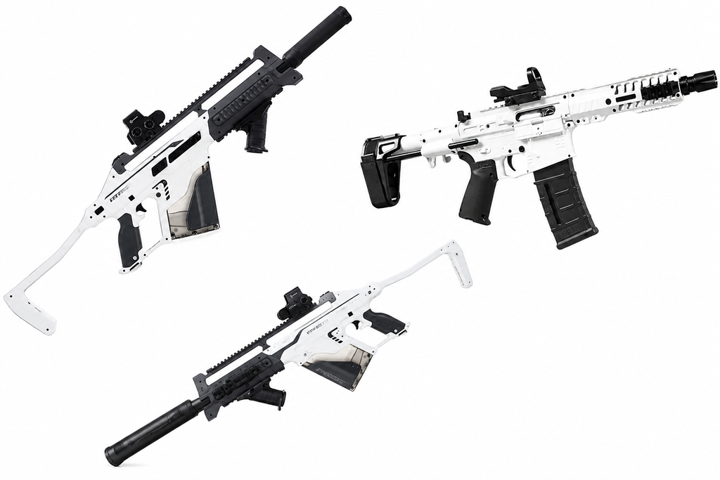 White Tactical Toy Blaster