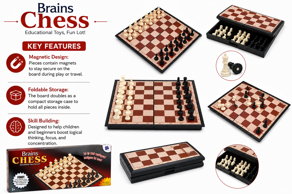 Brains Magnetic Chess Set