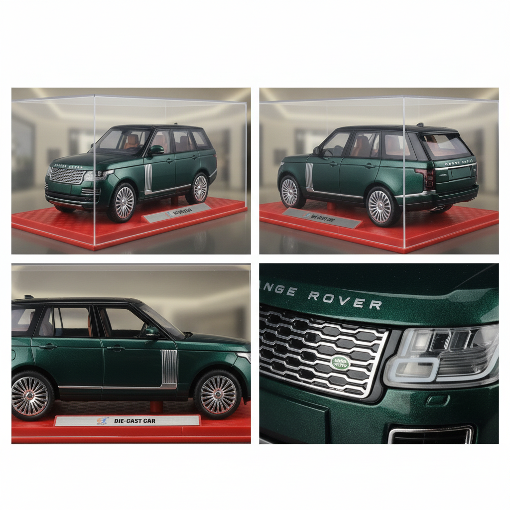 Luxury Green SUV Die-Cast Model