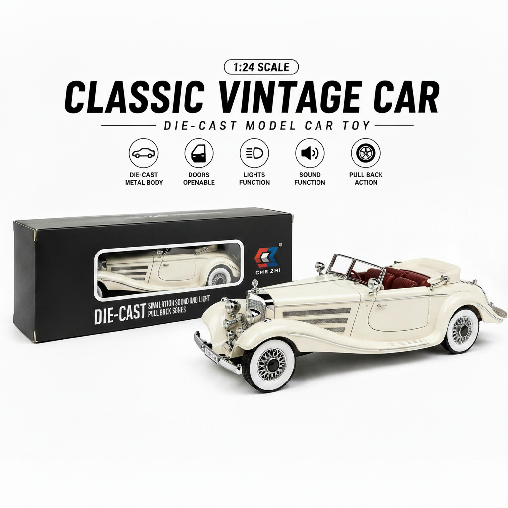 Classic Vintage Die-Cast Car