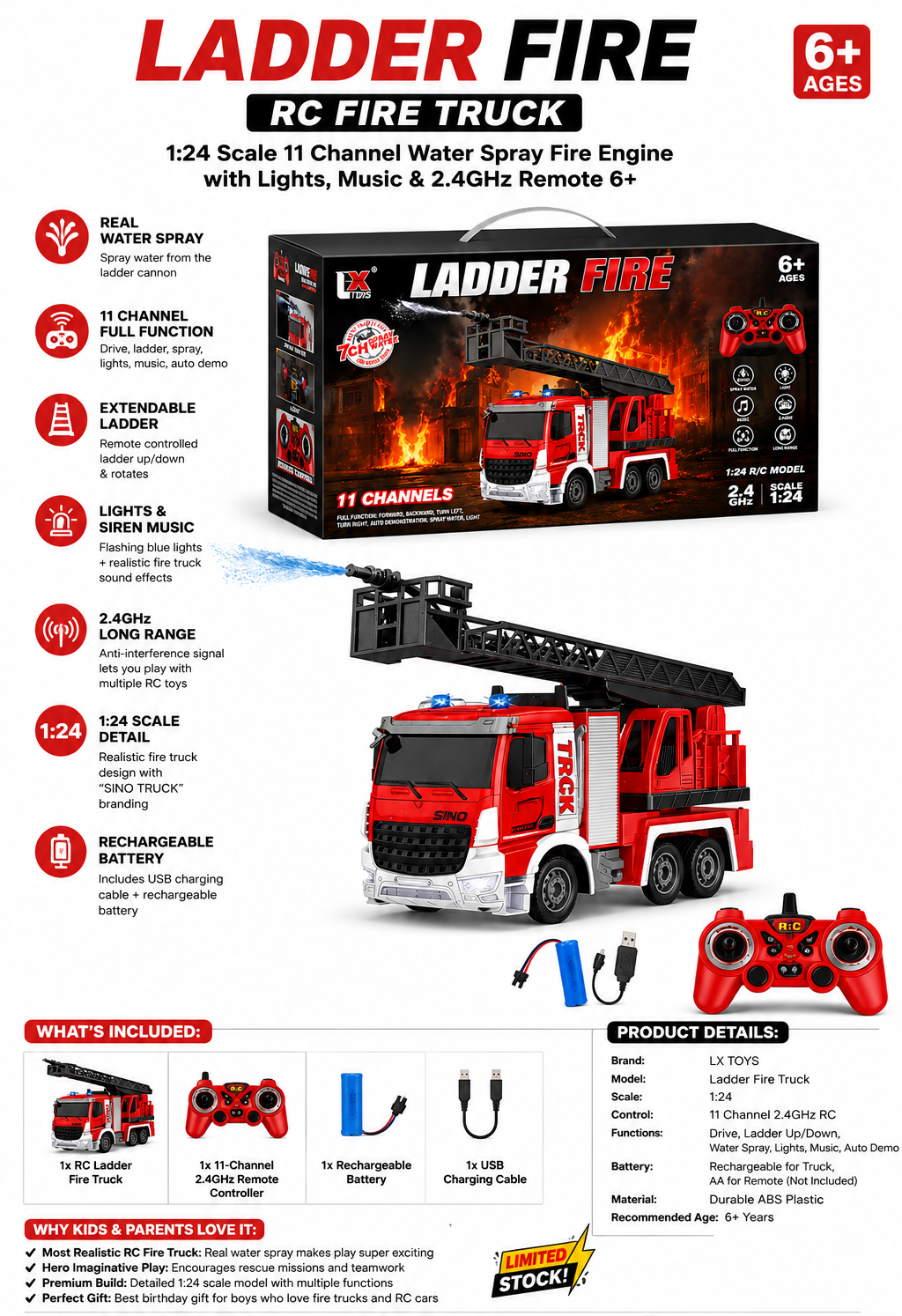 Fire RC Truck