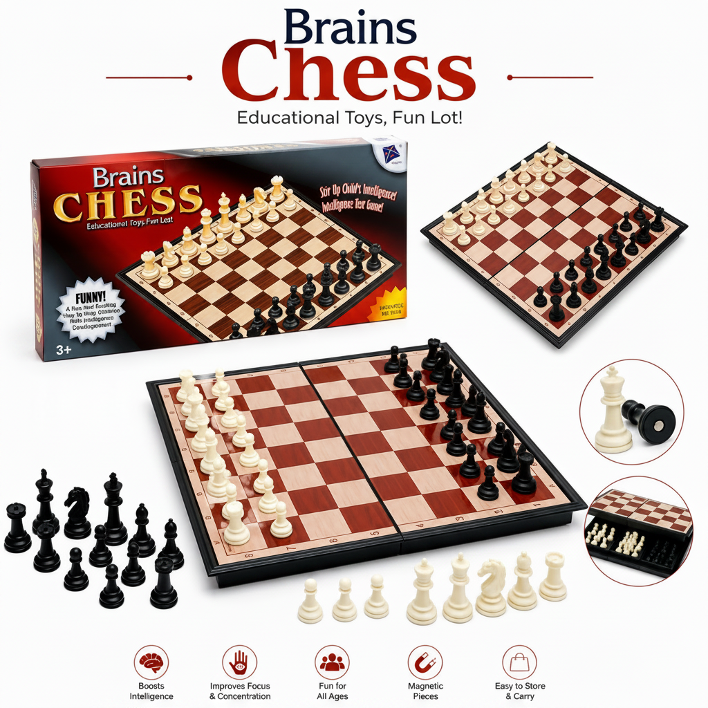 Brains Magnetic Chess Set