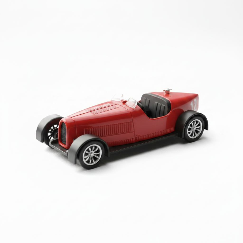 Vintage Red Racer  Die-Cast Model Car