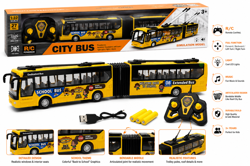 RC School Bus Toy