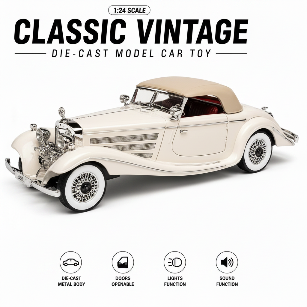 Classic Vintage Die-Cast Car