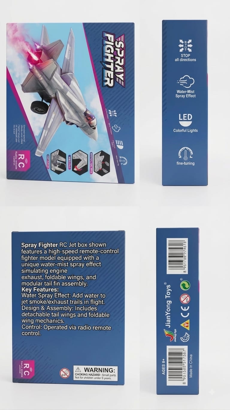Spray Fighter RC Plane