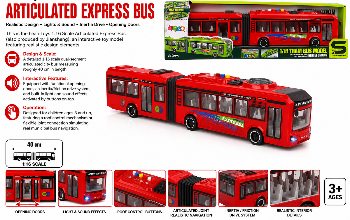 Traffic Bus Toy