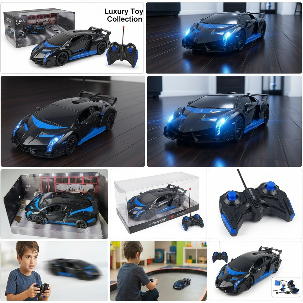 Luxury Blue RC Sports Car