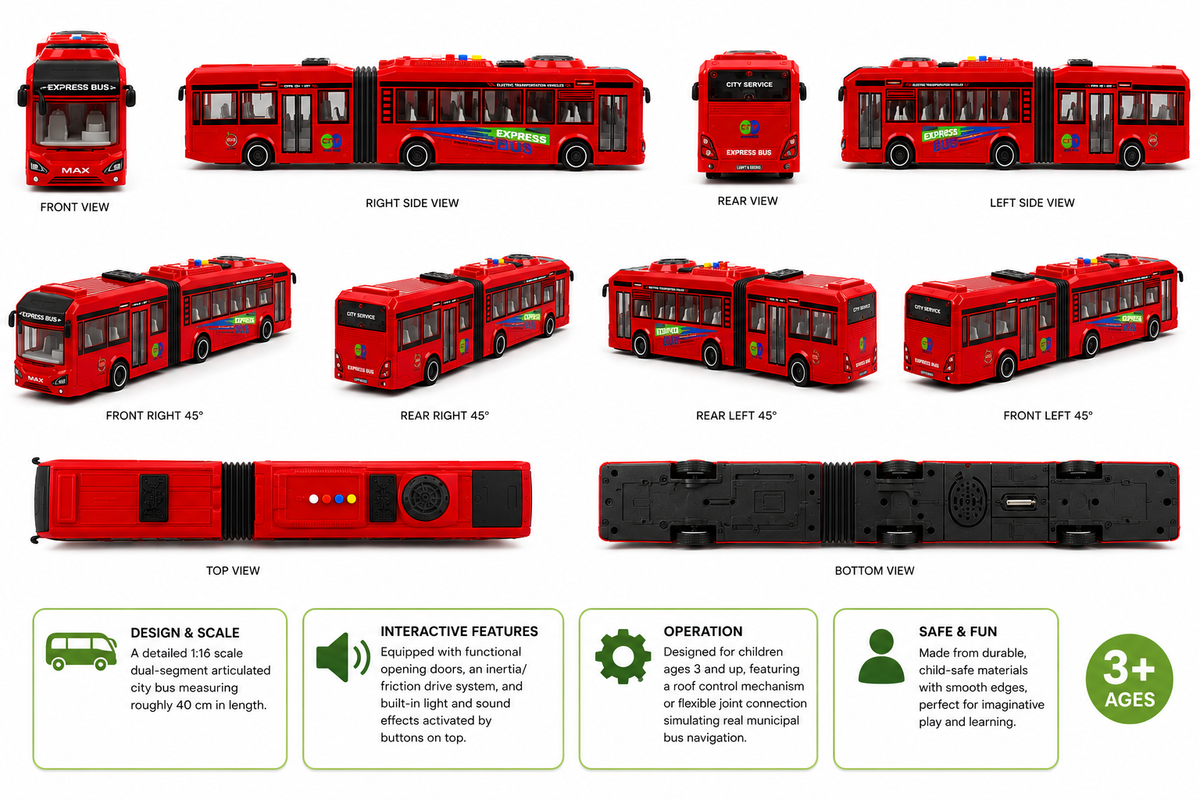 Traffic Bus Toy