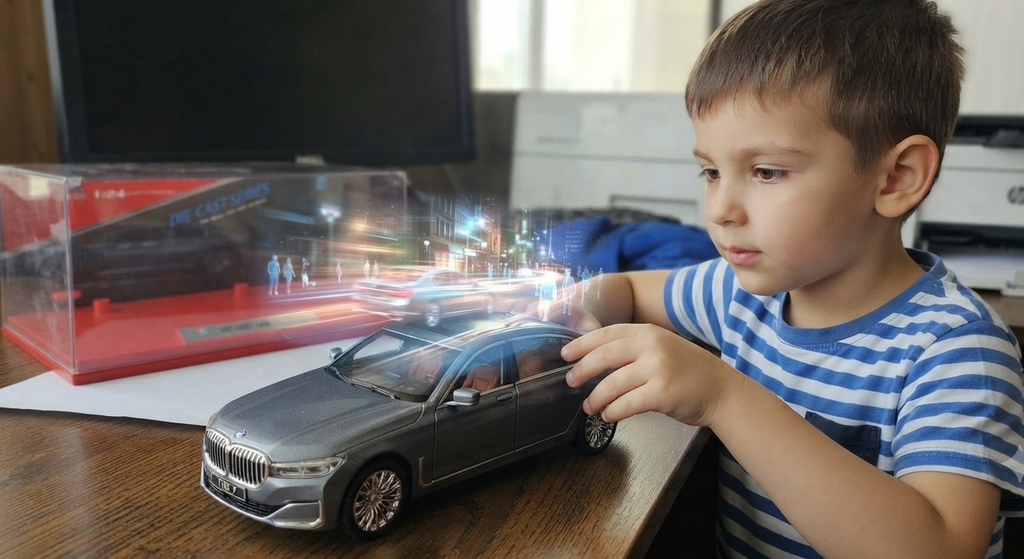 Luxury Sedan Die-Cast Model