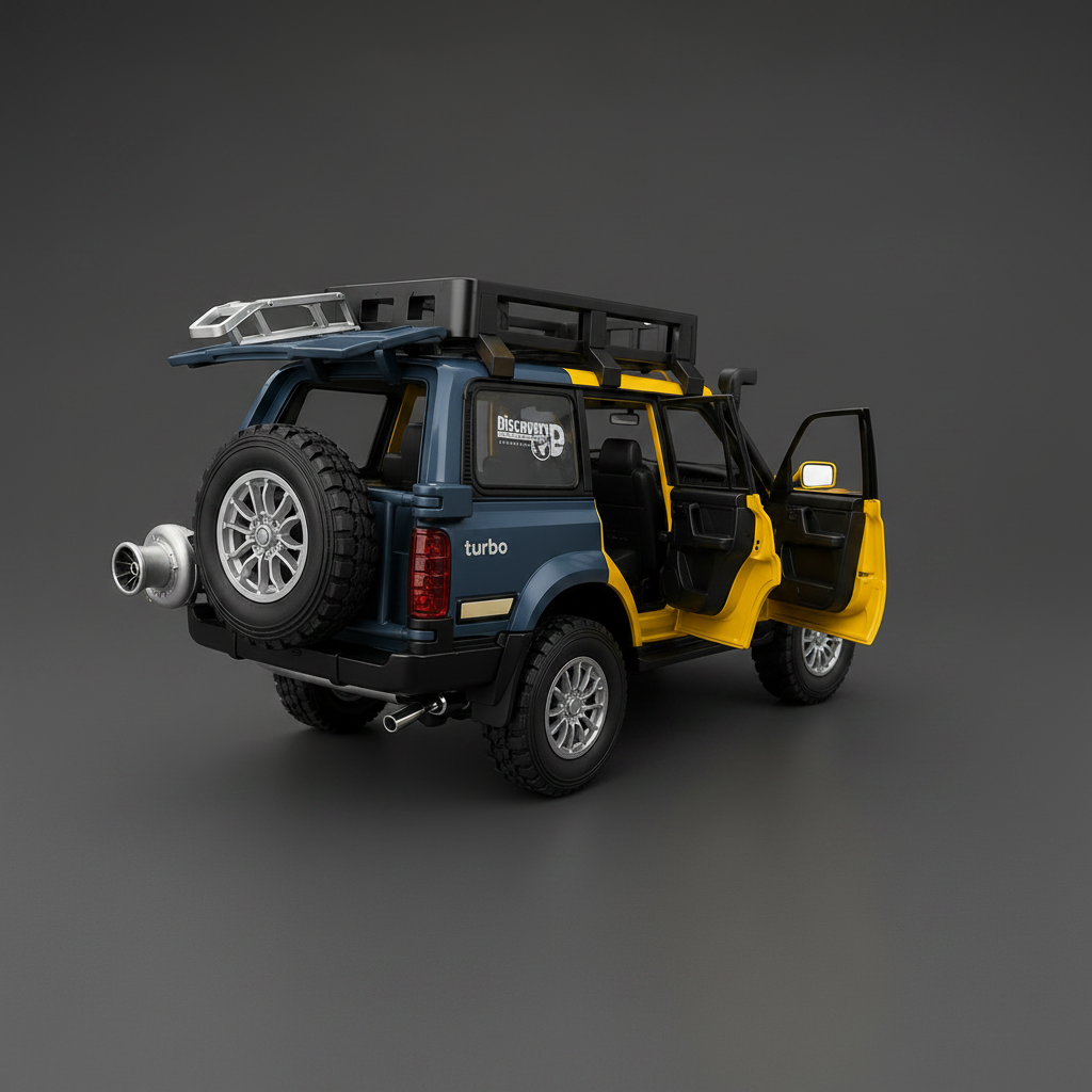 Yellow Off-Road Die-Cast SUV