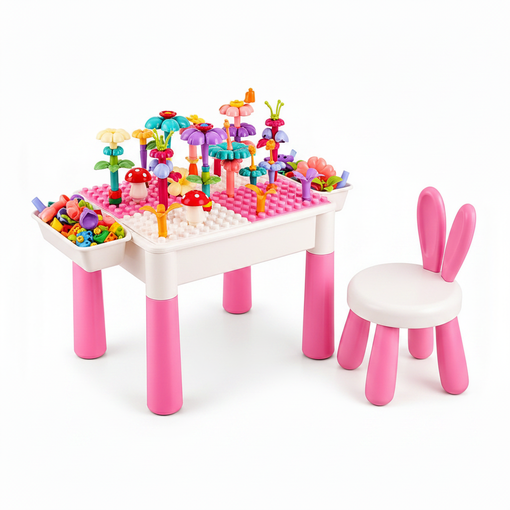 Dreamy Garden Building Block Table