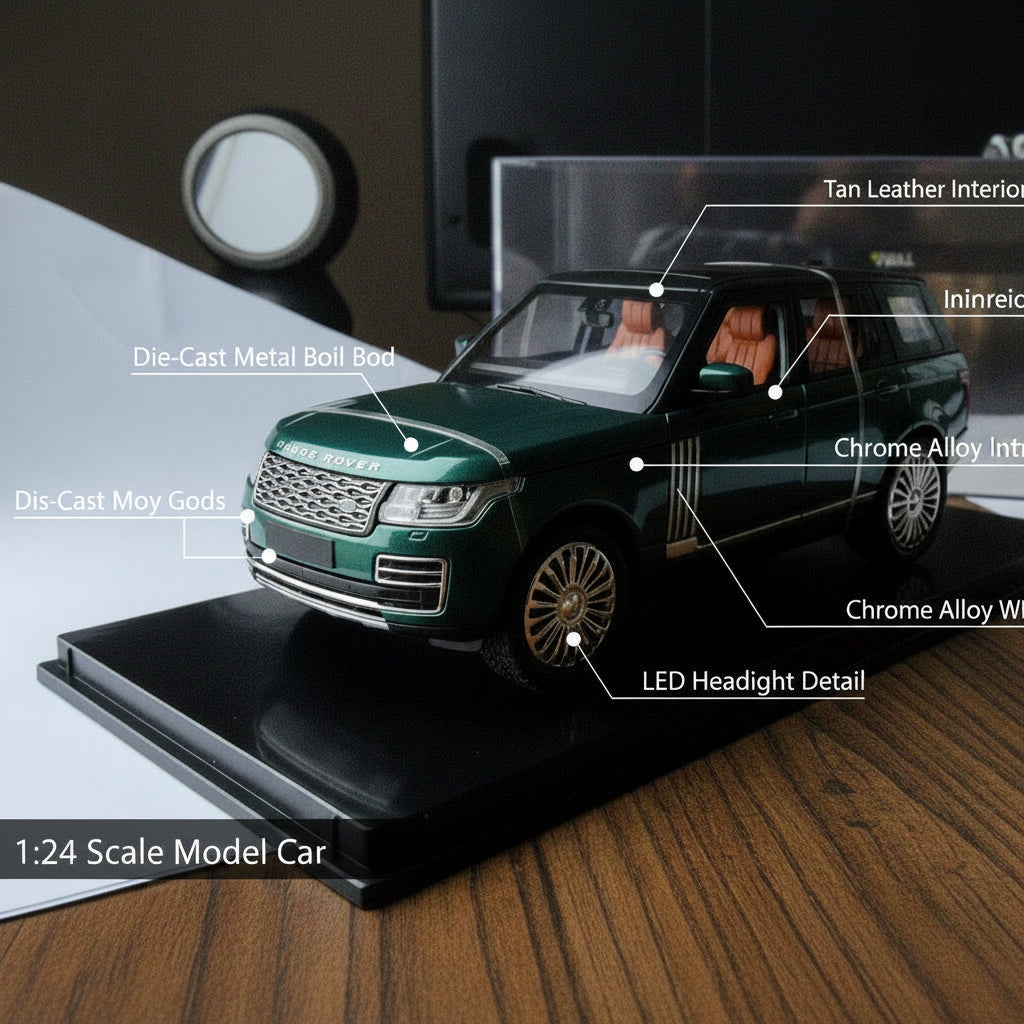 Luxury Green SUV Die-Cast Model