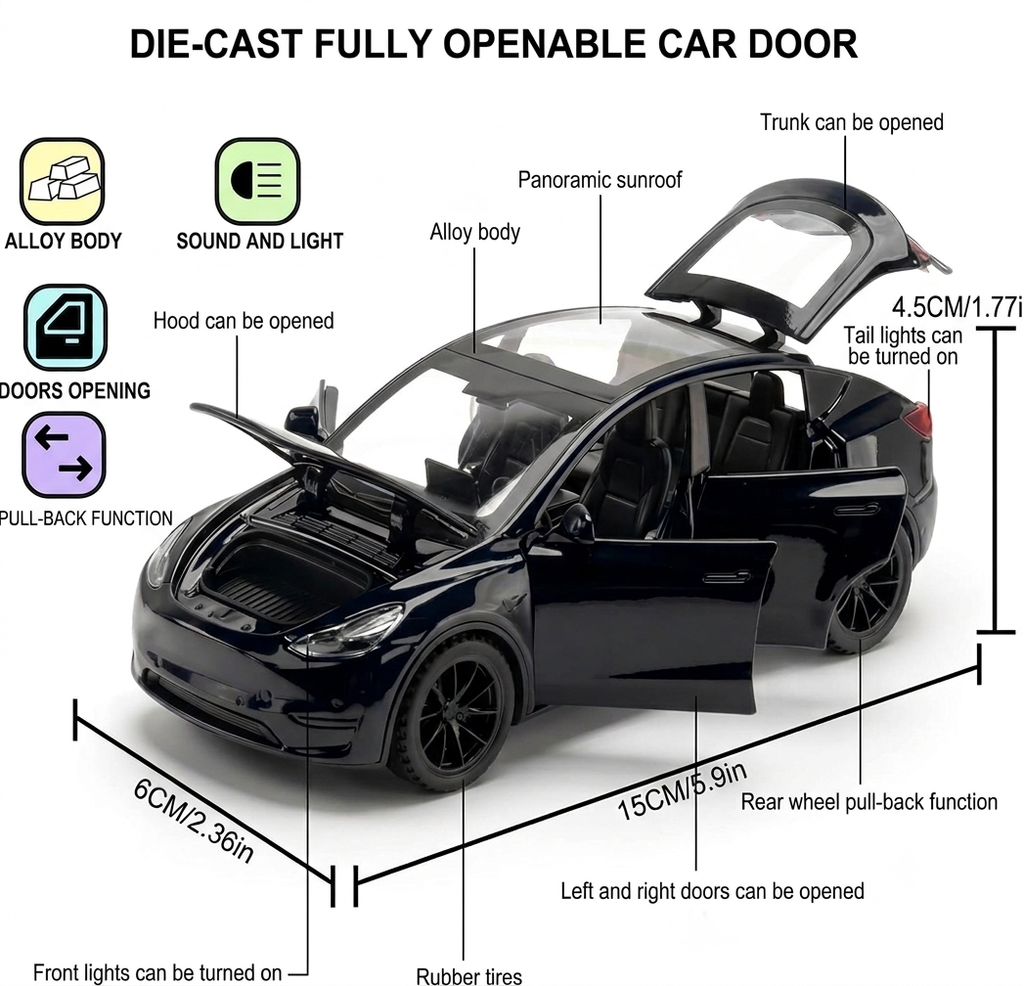 Die-Cast Openable Car door