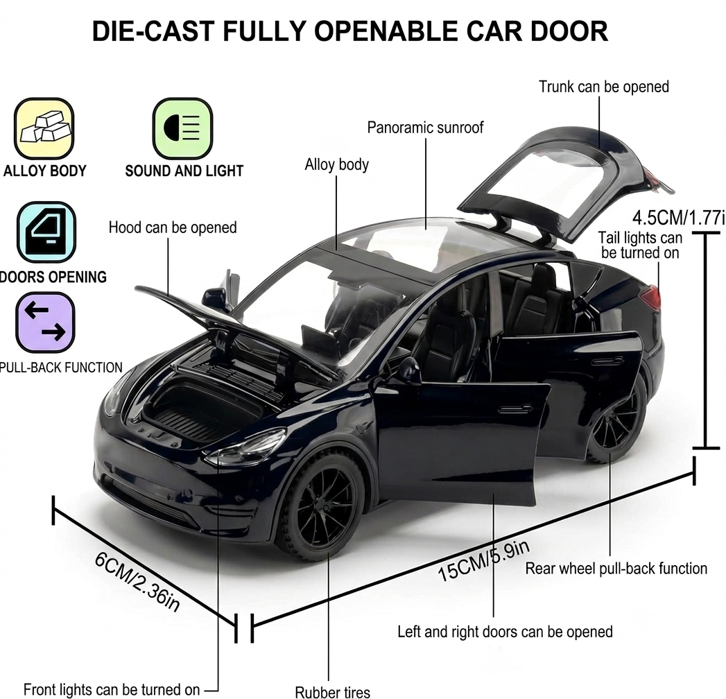 Die-Cast Openable Car door