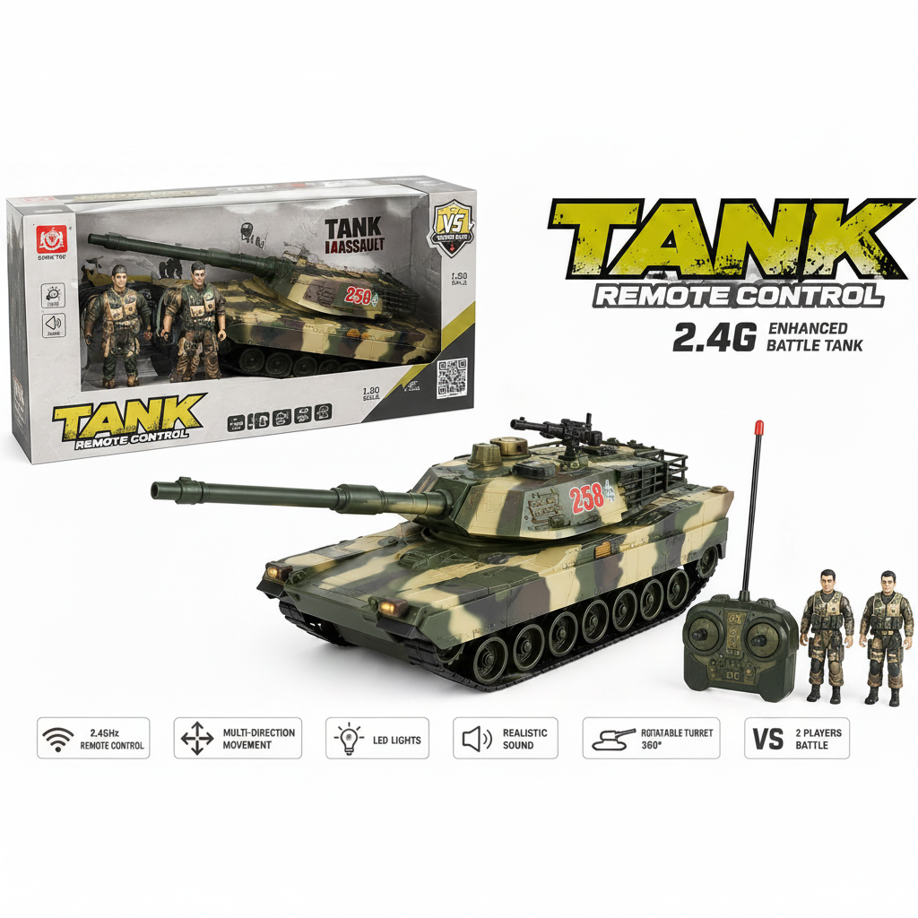 2.4G RC Battle Tank