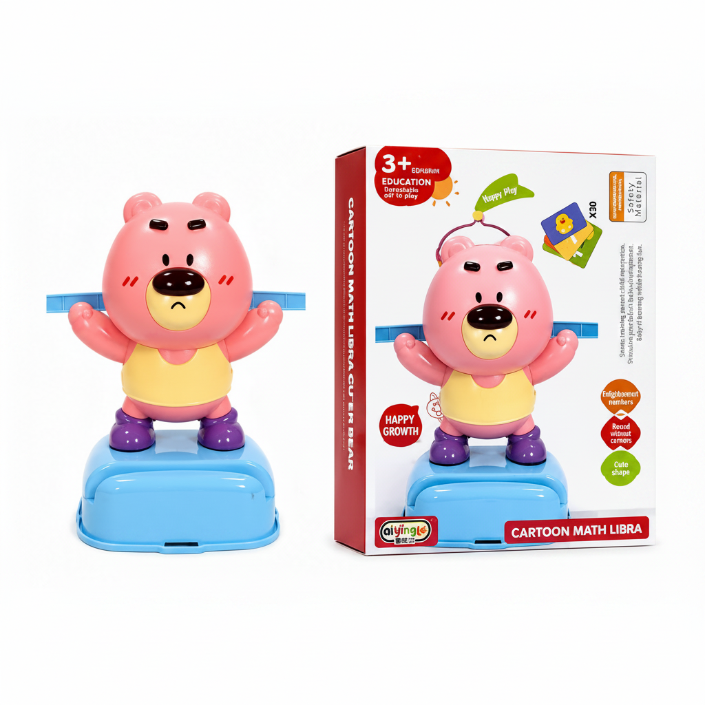 Cartoon Math Libra Cute Bear