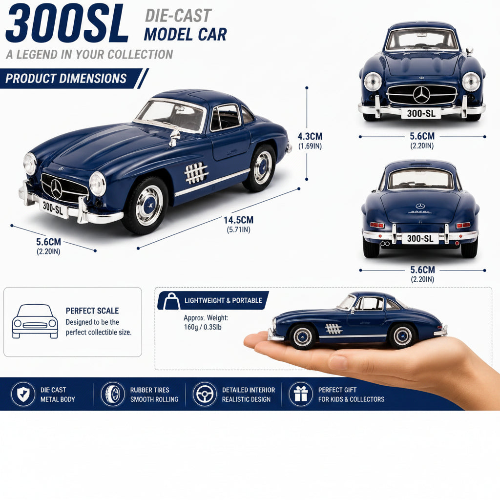 Die-Cast Jinlifang Car Model