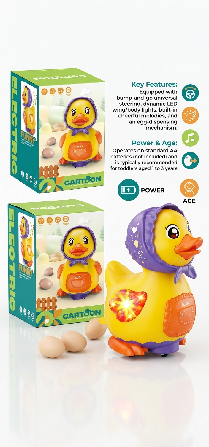 Egg-Laying Duck Toy