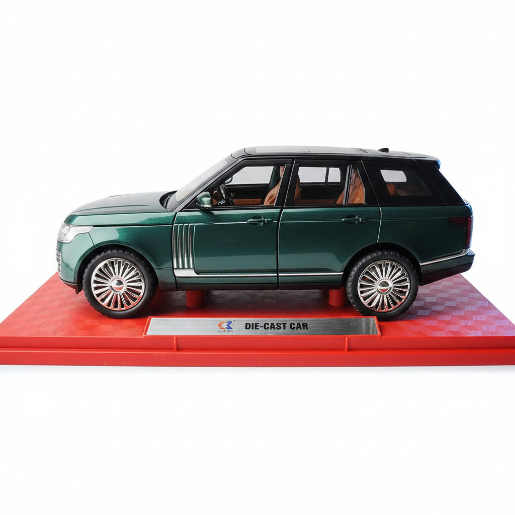 Luxury Green SUV Die-Cast Model