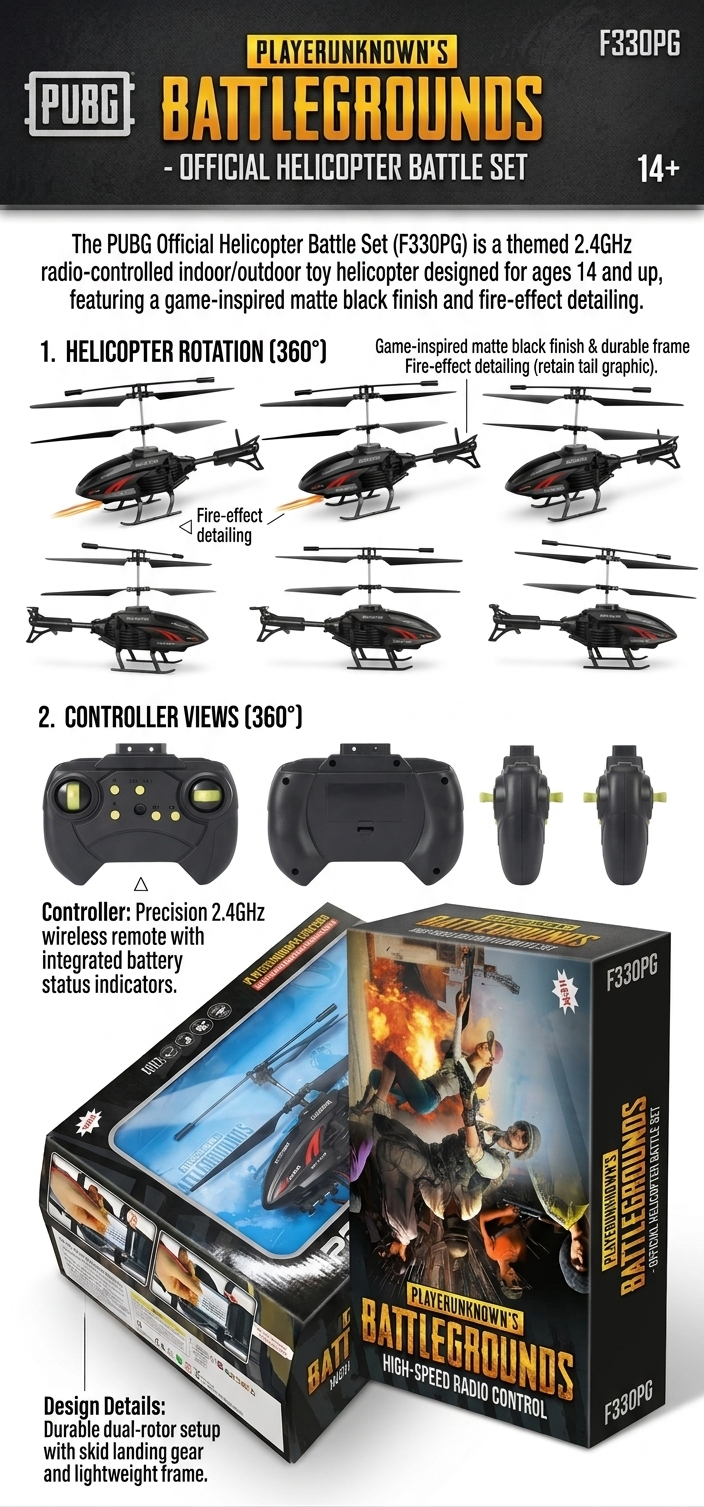 RC Battle Helicopter – PUBG Style