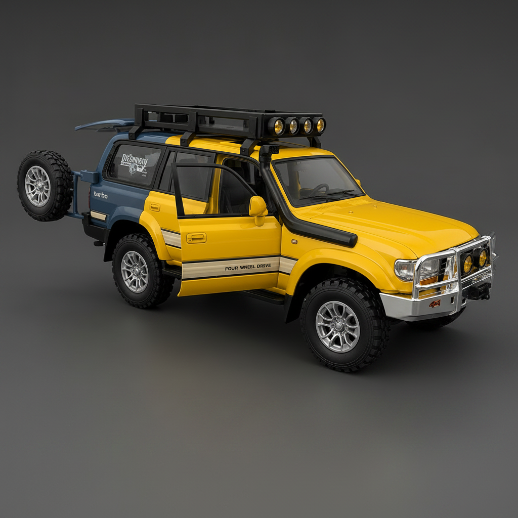 Yellow Off-Road Die-Cast SUV