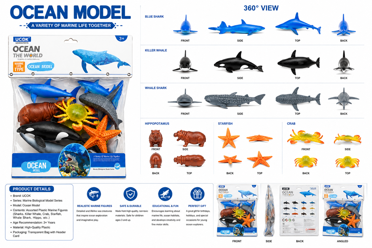 Ocean Toy Figures